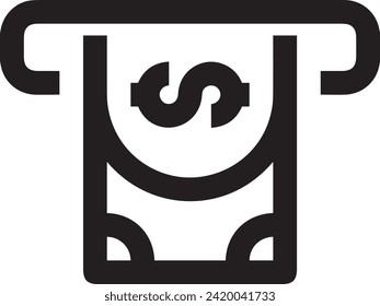 Money icon symbol vector image. Illustration of the currency design image