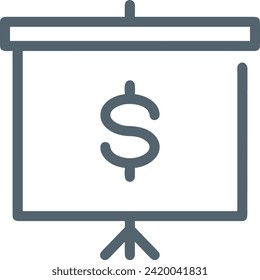 Imagen vectorial del símbolo del dinero. Ilustración de la imagen de diseño de moneda