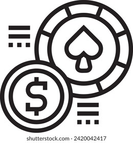 Money icon symbol vector image. Illustration of the currency design image