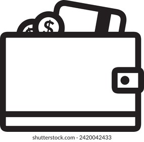 Money icon symbol vector image. Illustration of the currency design image