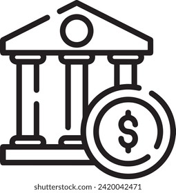 Imagen vectorial del símbolo del dinero. Ilustración de la imagen de diseño de moneda