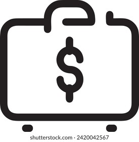 Money icon symbol vector image. Illustration of the currency design image