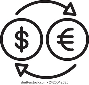 Imagen vectorial del símbolo del dinero. Ilustración de la imagen de diseño de moneda