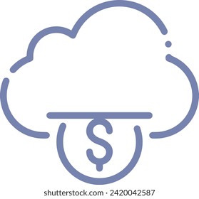 Money icon symbol vector image. Illustration of the currency design image