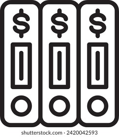 Imagen vectorial del símbolo del dinero. Ilustración de la imagen de diseño de moneda