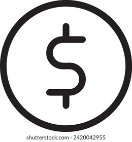 Money icon symbol vector image. Illustration of the currency design image