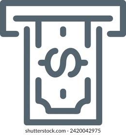 Imagen vectorial del símbolo del dinero. Ilustración de la imagen de diseño de moneda