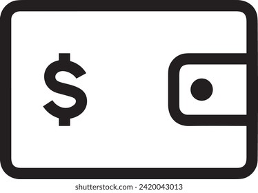 Imagen vectorial del símbolo del dinero. Ilustración de la imagen de diseño de moneda