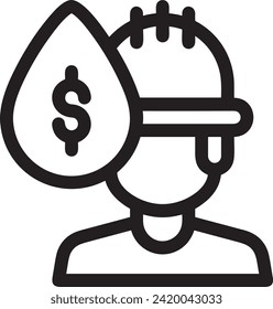 Imagen vectorial del símbolo del dinero. Ilustración de la imagen de diseño de moneda