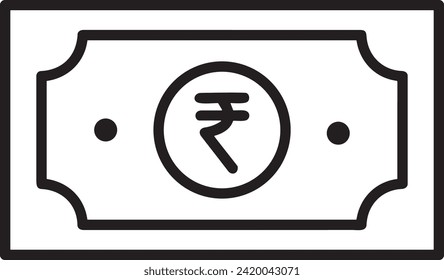 Imagen vectorial del símbolo del dinero. Ilustración de la imagen de diseño de moneda