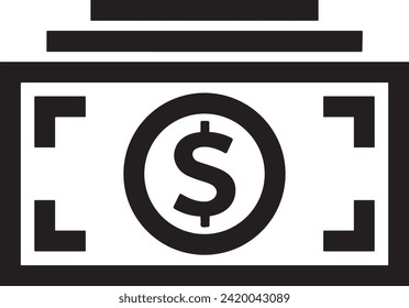 Money icon symbol vector image. Illustration of the currency design image