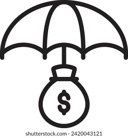 Imagen vectorial del símbolo del dinero. Ilustración de la imagen de diseño de moneda