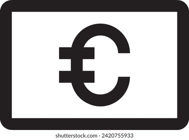Imagen vectorial del símbolo del dinero. Ilustración de la imagen de diseño de moneda