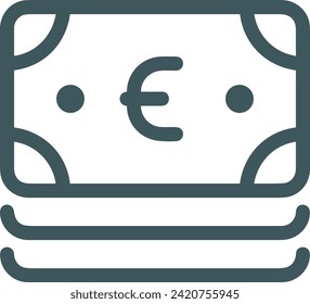 Money icon symbol vector image. Illustration of the currency design image