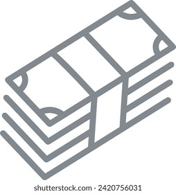 Money icon symbol vector image. Illustration of the currency design image