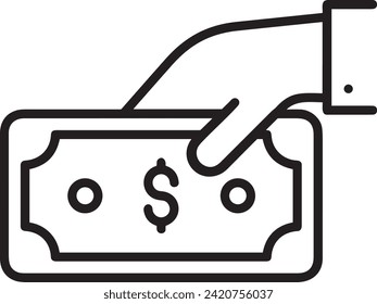 Money icon symbol vector image. Illustration of the currency design image