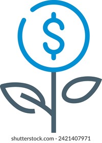 Money icon symbol vector image. Illustration of the currency design image