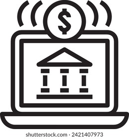 Imagen vectorial del símbolo del dinero. Ilustración de la imagen de diseño de moneda