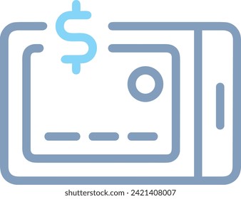 Imagen vectorial del símbolo del dinero. Ilustración de la imagen de diseño de moneda