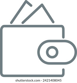 Money icon symbol vector image. Illustration of the currency design image