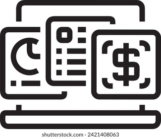 Money icon symbol vector image. Illustration of the currency design image