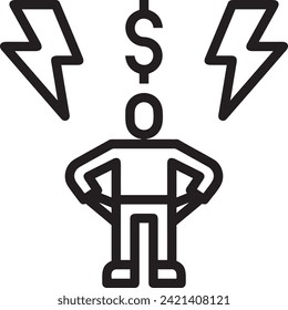 Money icon symbol vector image. Illustration of the currency design image