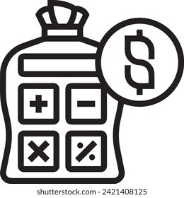 Money icon symbol vector image. Illustration of the currency design image
