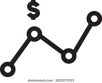 Money icon symbol vector image. Illustration of the currency design image