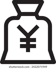 Money icon symbol vector image. Illustration of the currency design image