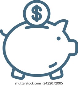 Imagen vectorial del símbolo del dinero. Ilustración de la imagen de diseño de moneda