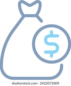 Money icon symbol vector image. Illustration of the currency design image