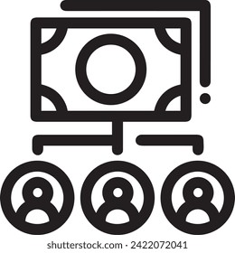 Imagen vectorial del símbolo del dinero. Ilustración de la imagen de diseño de moneda