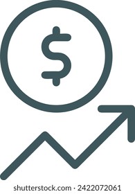 Money icon symbol vector image. Illustration of the currency design image