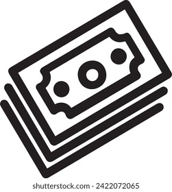 Money icon symbol vector image. Illustration of the currency design image