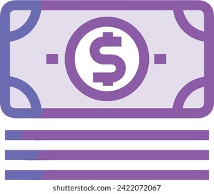 Money icon symbol vector image. Illustration of the currency design image