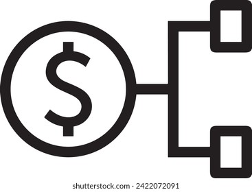 Money icon symbol vector image. Illustration of the currency design image