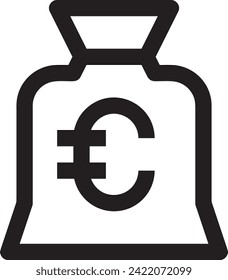 Money icon symbol vector image. Illustration of the currency design image