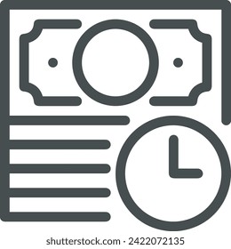 Money icon symbol vector image. Illustration of the currency design image