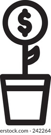 Geldsymbol, Vektorbild. Illustration des Devisendesign-Bildes