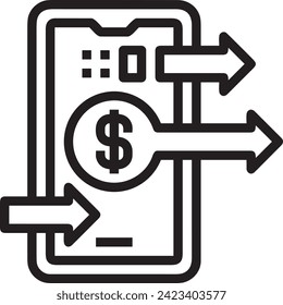 Geldsymbol, Vektorbild. Illustration des Devisendesign-Bildes
