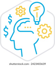 Imagen vectorial del símbolo del dinero. Ilustración de la imagen de diseño de moneda