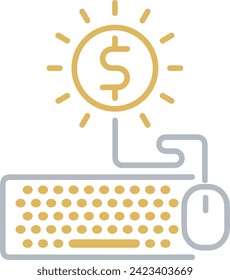 Money icon symbol vector image. Illustration of the currency design image