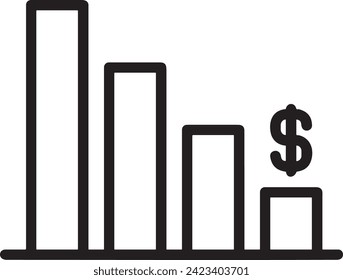 Money icon symbol vector image. Illustration of the currency design image