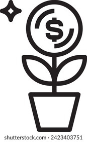 Money icon symbol vector image. Illustration of the currency design image