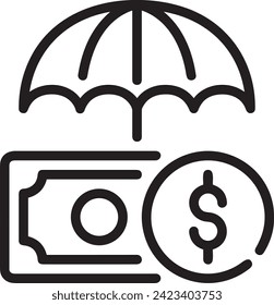 Money icon symbol vector image. Illustration of the currency design image