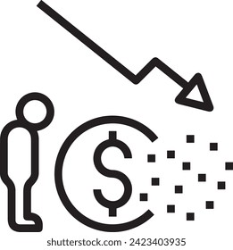 Money icon symbol vector image. Illustration of the currency design image