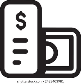 Imagen vectorial del símbolo del dinero. Ilustración de la imagen de diseño de moneda