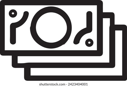 Money icon symbol vector image. Illustration of the currency design image