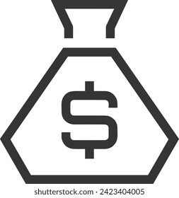 Money icon symbol vector image. Illustration of the currency design image