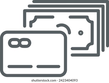 Money icon symbol vector image. Illustration of the currency design image
